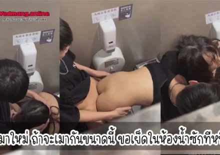 คลิปแอบถ่ายหลุดมาใหม่ ถ้าจะเมากันขนาดนี้ ขอเย็ดในห้องน้ำซักทีหนึ่งนะ